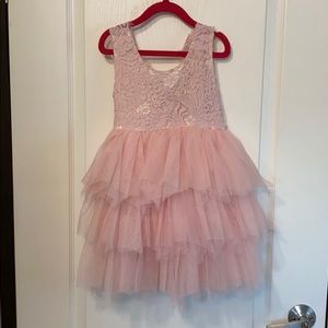 Girls pink dress size 5 brand name KubaKuba